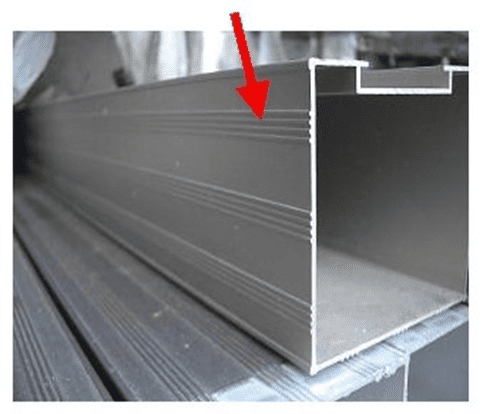伸縮門扉の組立断面